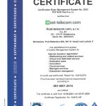 ISO 9001:2015 certificate